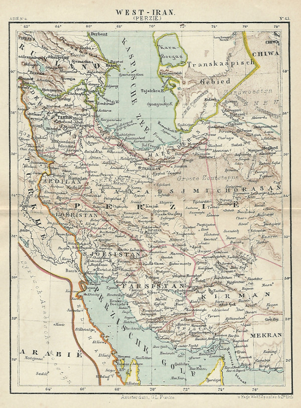 image of map West-Iran (Perzië) by Kuyper (Kuijper) map West-Iran (Perzië) by Kuyper (Kuijper)