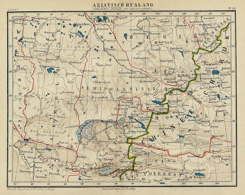 Aziatisch Rusland. Balkasj meer en omstreken by Kuyper (Kuijper)