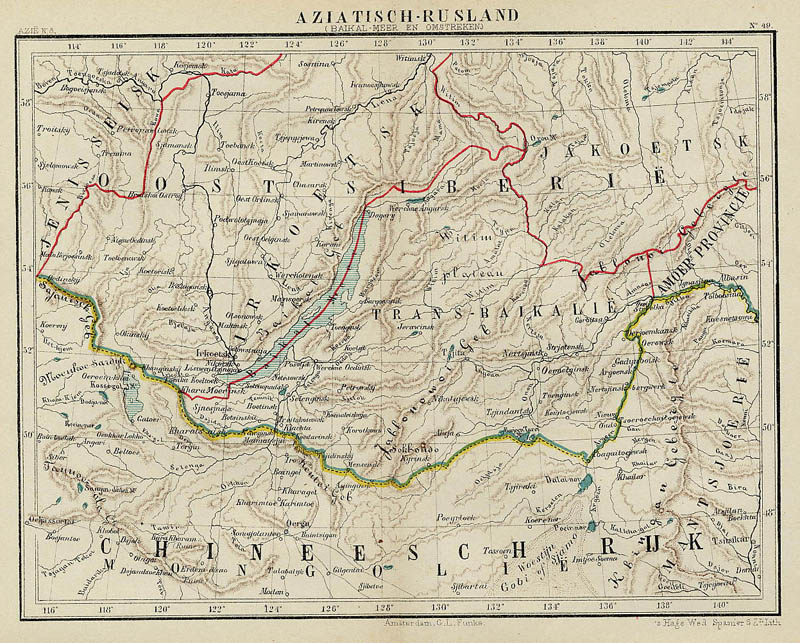 Aziatisch Rusland. Baikal meer en omstreken by Kuyper (Kuijper)