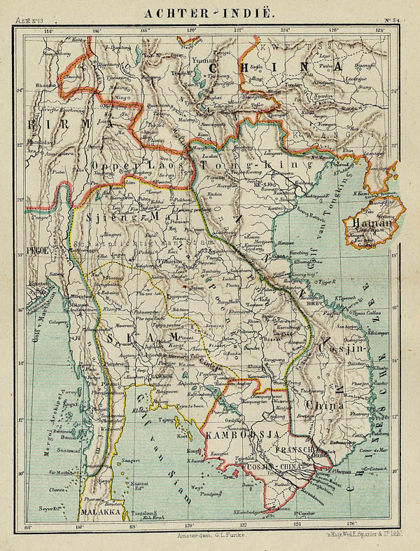 map Achter-Indië by Kuyper (Kuijper)