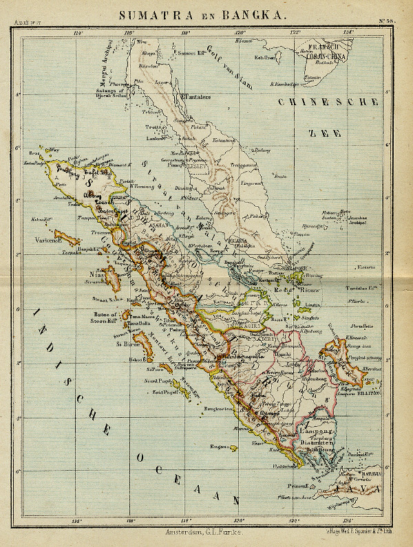 map Sumatra en Bangka by Kuyper (Kuijper)