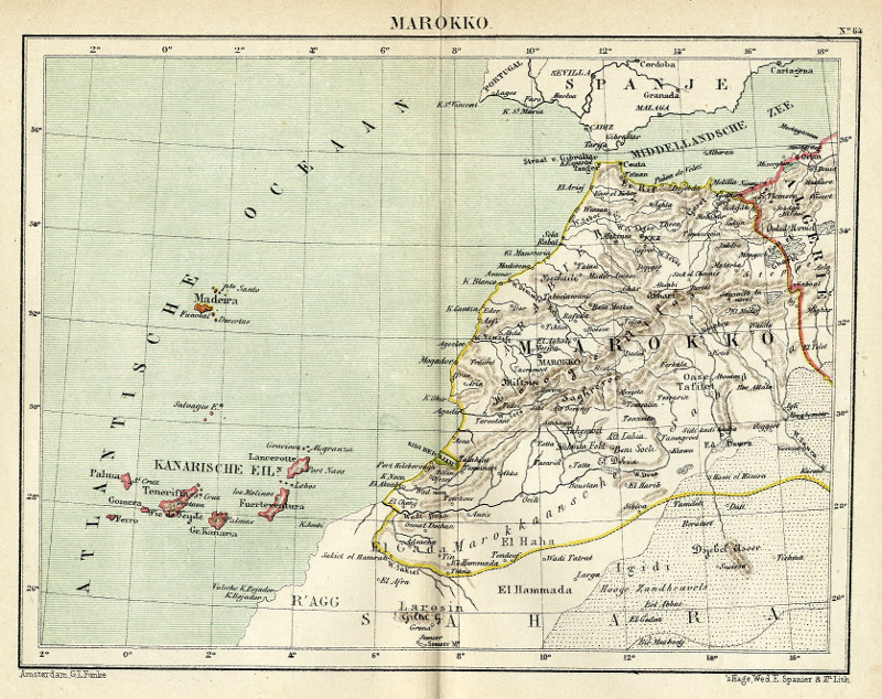Marokko (Met Canarische Eilanden en Madeira) by J.Kuyper