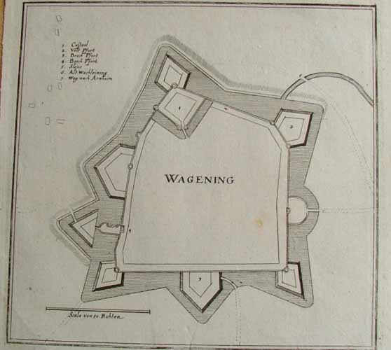 plan Wagening by Merian