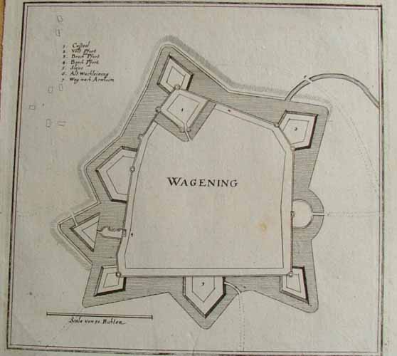 plan Wagening by Merian