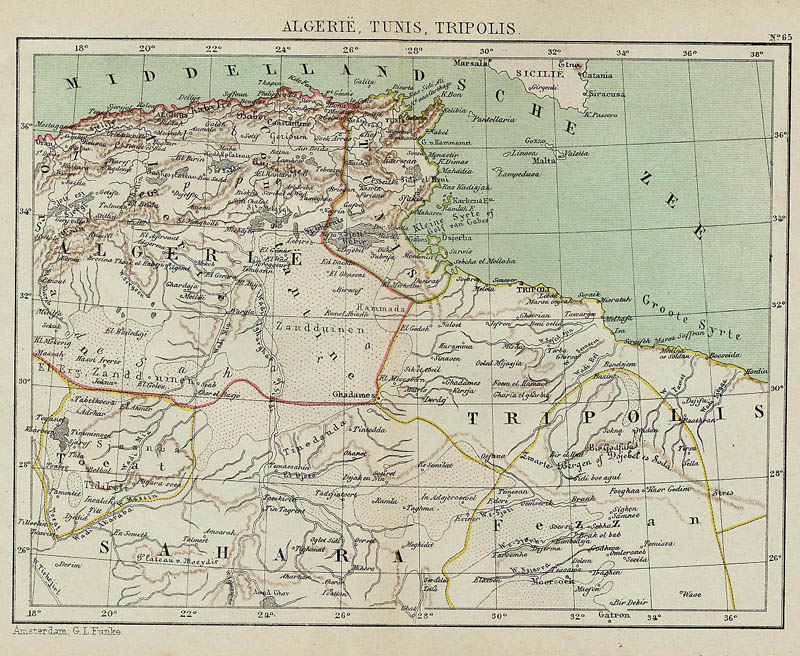 image of map Algerië, Tunis, Tripolis by Kuyper (Kuijper) Algerië, Tunis, Tripolis by Kuyper (Kuijper)