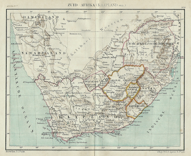 Zuid Afrika (Kaapland enz.) by Kuyper (Kuijper)
