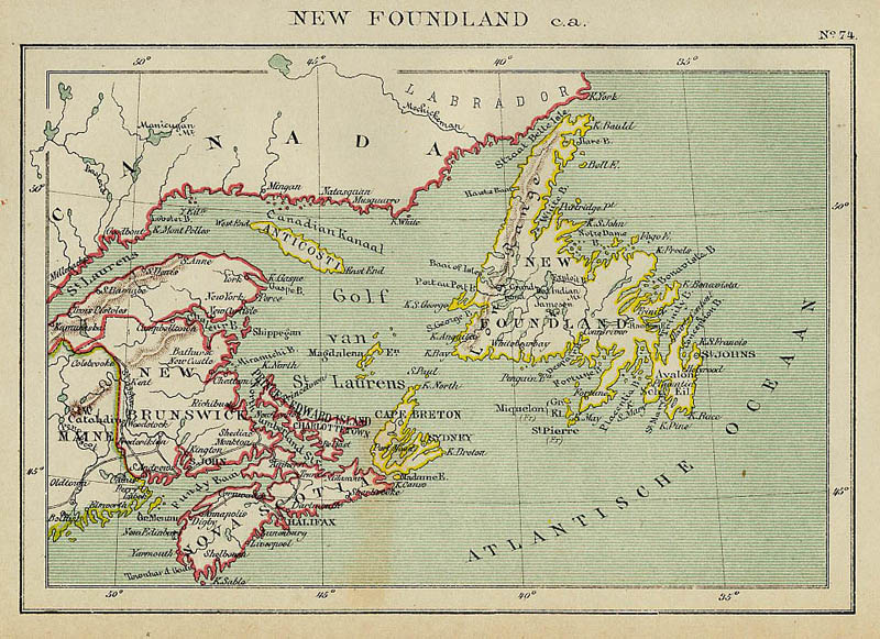 image of map New Foundland c.a. by Kuyper (Kuijper) New Foundland c.a. by Kuyper (Kuijper)