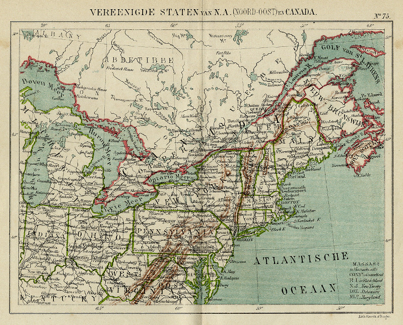 Vereenigde Staten van N.A. (Noord-Oost)   en Canada                                   by Kuyper (Kuijper)