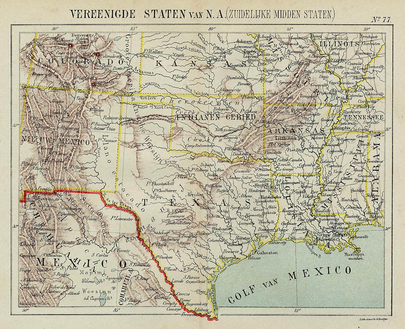 Vereenigde Staten van N.A. (Zuidelijke Midden Staten) by Kuyper (Kuijper)