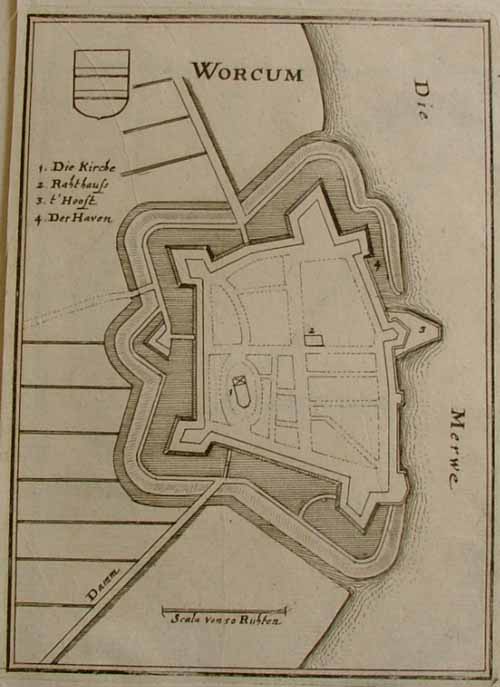 plan Worcum by Merian