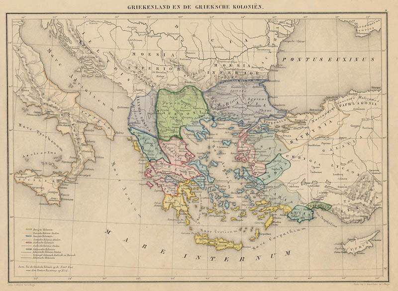 Griekenland en de Griekse Koloniën by De erven Thierry en Mensing
