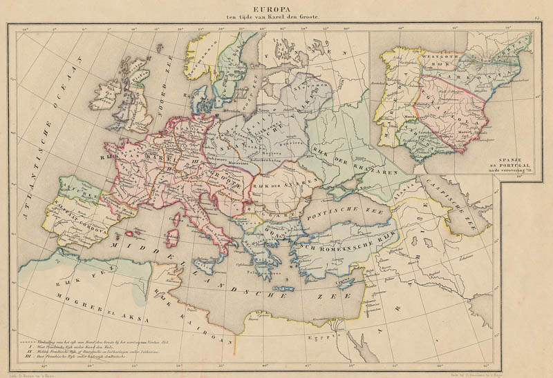 Europa ten tijde van Karel den Groote by De Erven Thierry en Mensing