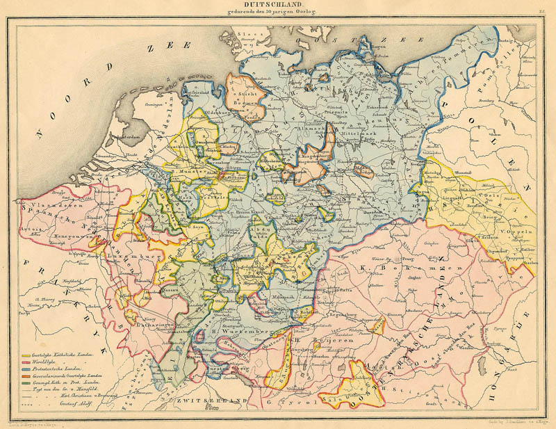 Duitschland gedurende den 30 jarigen Oorlog by De Erven Thierry en Mensing