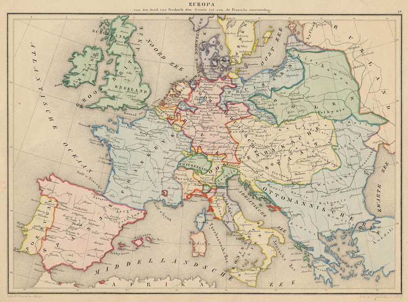 Europa van den dood van Frederik den Groote tot aan de Franse Omwenteling by De  Erven Thierry en Mensing