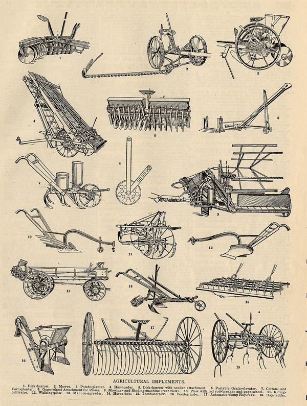 print Agricultural Implements by Funk&Wagnalls Company