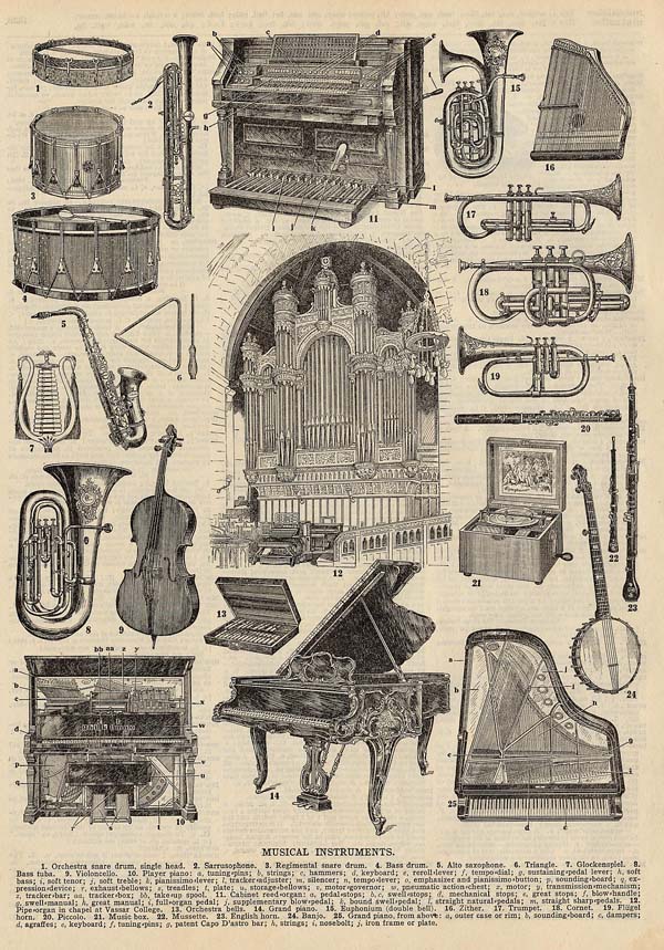 print Musical Instruments by Funk&Wagnalls Company