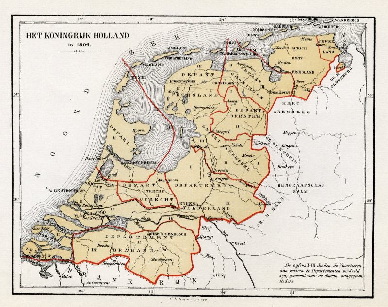 Het Koningrijk Holland in 1806 by C.L. Brinkman, Amsterdam