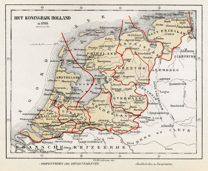 Het Koningrijk Holland in 1810 by C.L. Brinkman, Amsterdam