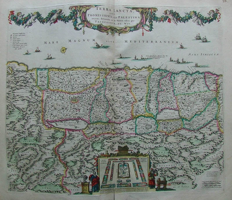 Terra Sancta, sive Promissionis, olim Palestina recens delineata, et in lucem  by Wit, Frederik de