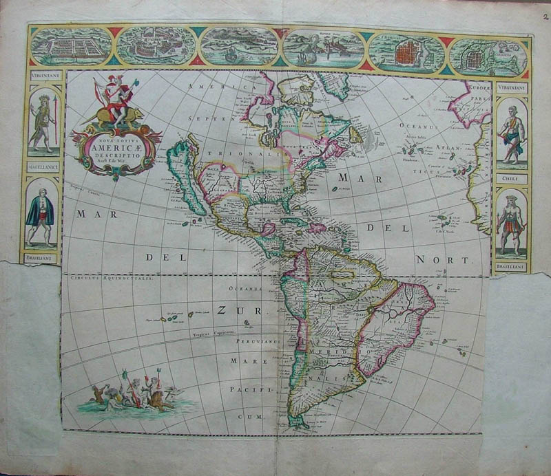 image of map Nova totius americae descriptio by Wit, Frederik de Nova totius americae descriptio by Wit, Frederik de