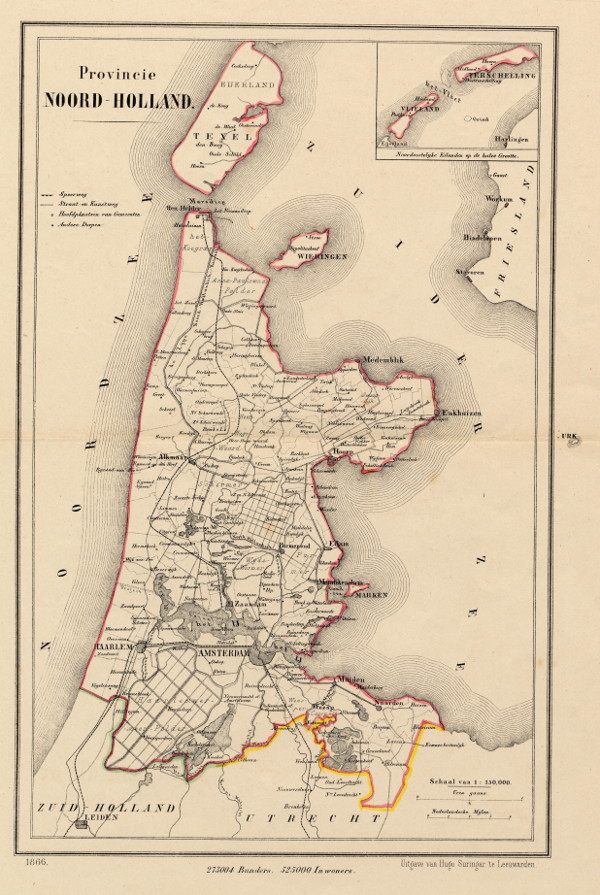 map Provincie Noord-Holland by Kuyper (Kuijper)