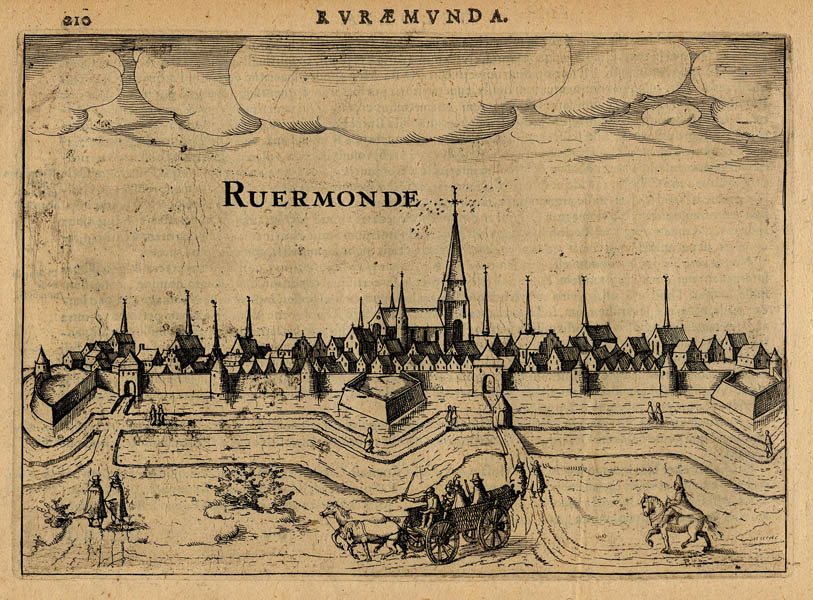 RURAEMUNDA, Ruermonde  (RVRAEMVNDA, Roermond) by Guicciardini, Ludolvo