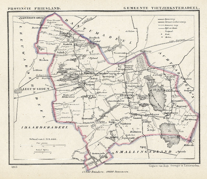 Gemeente Tietjerksteradeel by Kuyper (Kuijper)