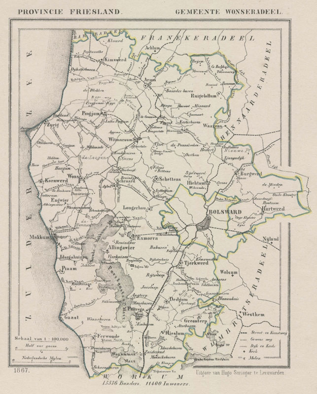 Gemeente Wonseradeel by Kuyper (Kuijper)