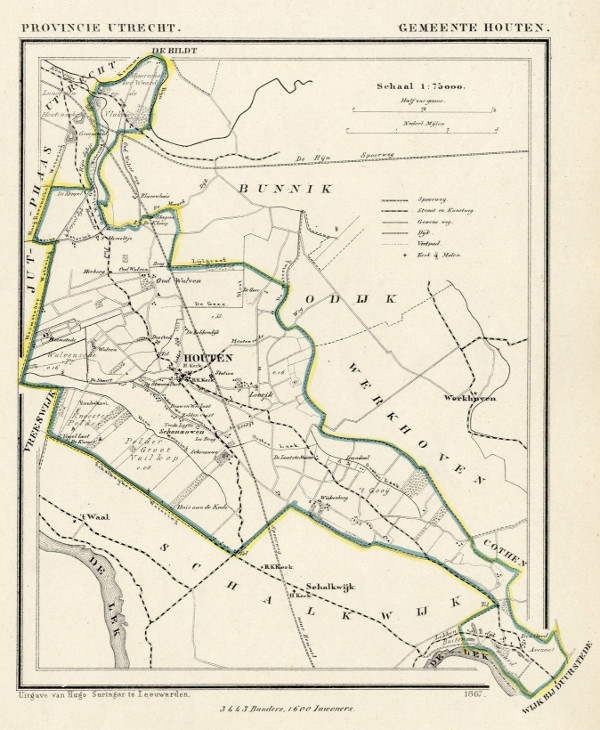 map communityplan Gemeente Houten by Kuyper (Kuijper)