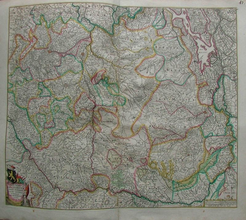 Tabula ducatus Brabantiae continens marchionatum et dominium Mechliniense by Frederik de Wit