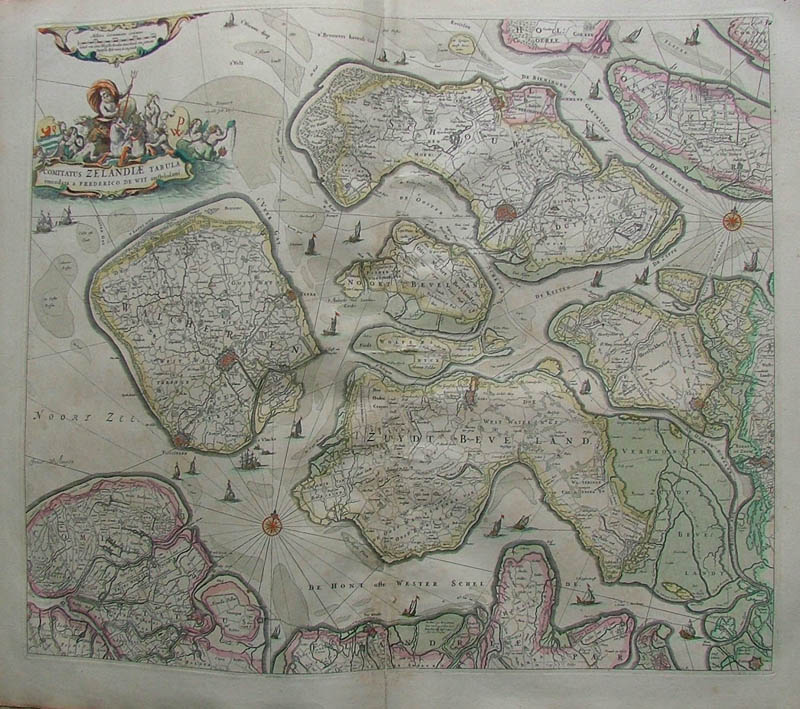 Comitatus Zelandiae Tabula by Frederik de Wit