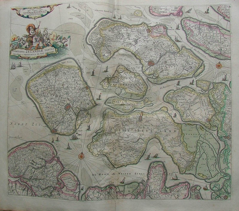 Comitatus Zelandiae Tabula by Frederik de Wit