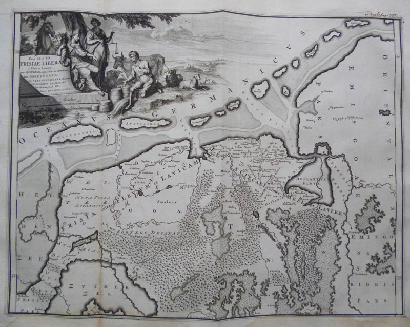 Frisiae Liberae a Flevo Lavicam, qua Ostfresia, Groningana, Transvechtana... by Mensone Alting, Ger de Broen
