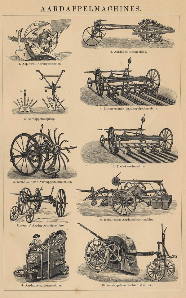 print Aardappelmachines by Winkler Prins