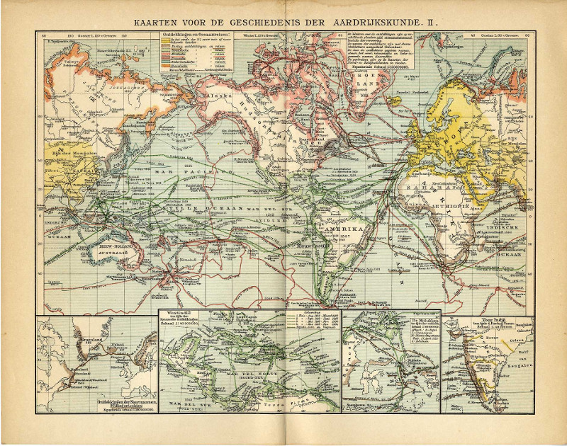 Kaarten voor de geschiedenis der aardrijkskunde II (2) by Winkler Prins