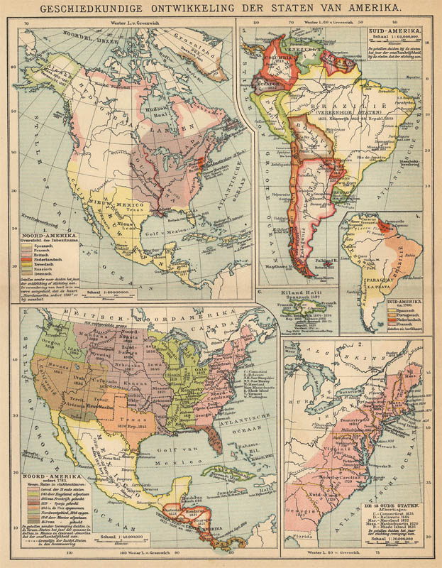Geschiedkundige ontwikkeling der Staten van Amerika by Winkler Prins