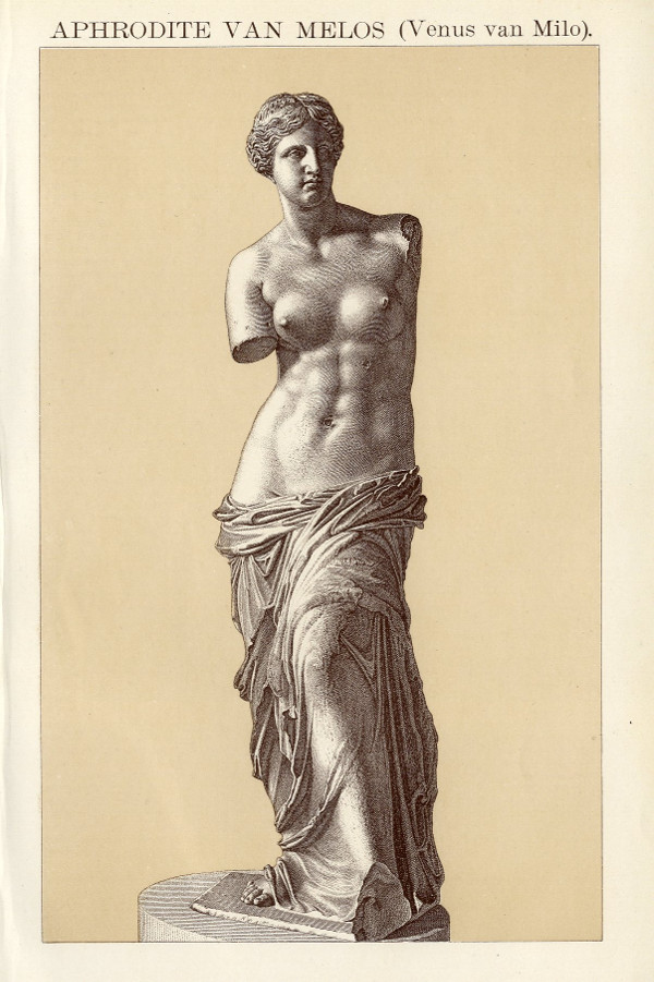 print Aphrodite van Melos (Venus van Milo) by Winkler Prins