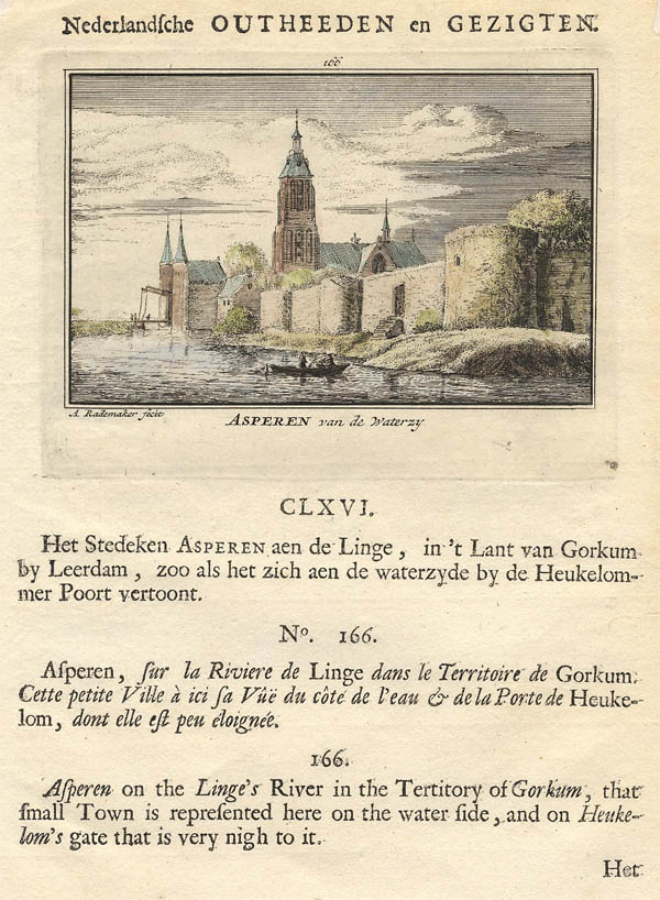 plan Asperen van de Waterzy by Abraham Rademaker, WIllem Barents