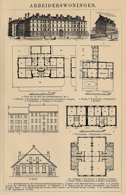 print Arbeidswoningen by Winkler Prins