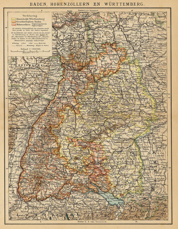 Baden, Hohenzollernd en Württemberg by Winkler Prins