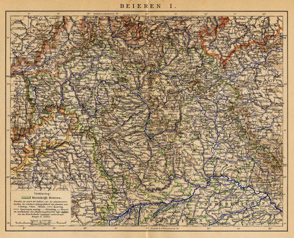 map Beieren I (1) by Winkler Prins