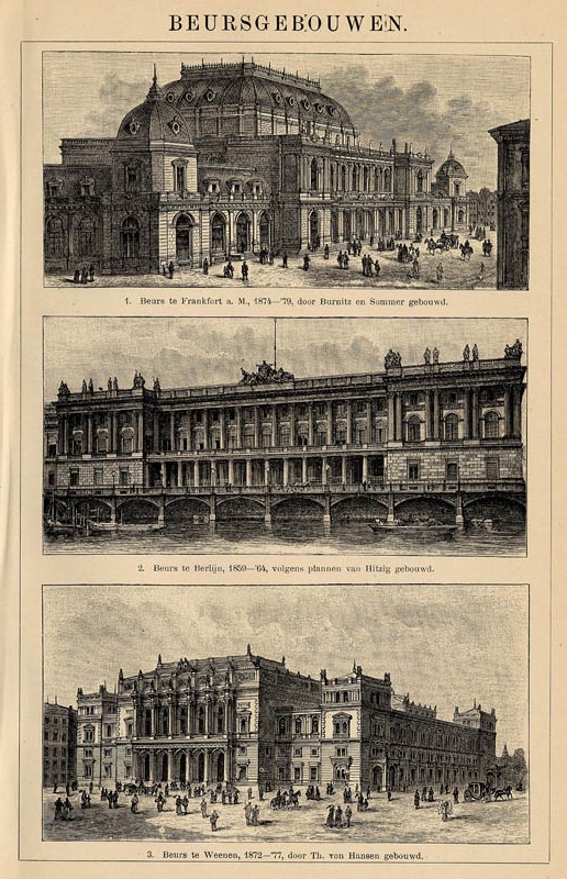 print Beursgebouwen by Winkler Prins