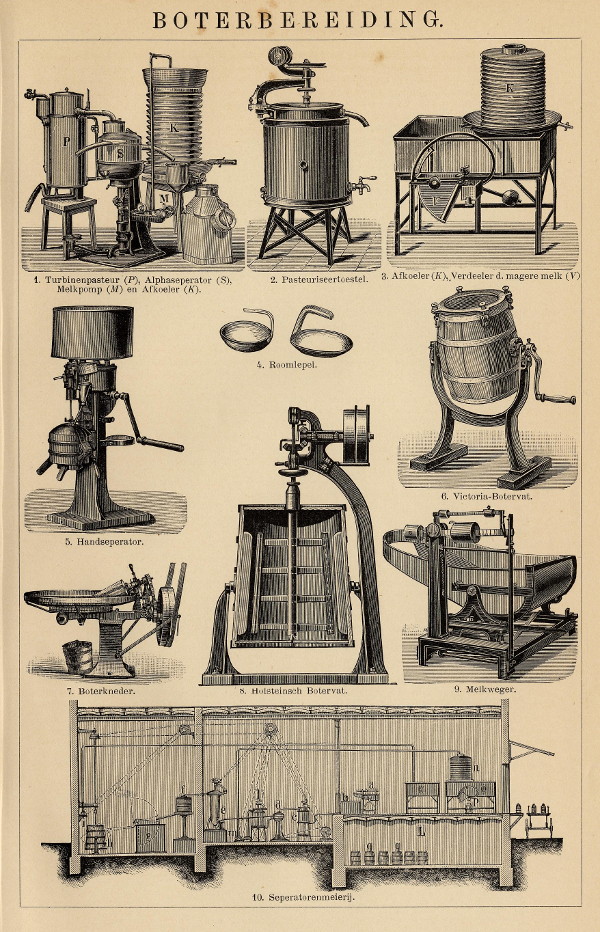 print Boterbereiding by Winkler Prins