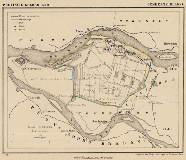 map communityplan Brakel by Kuyper (Kuijper)