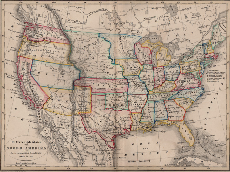 De Vereenigde Staten van Noord-Amerika by A. Baedeker, D. Heyse