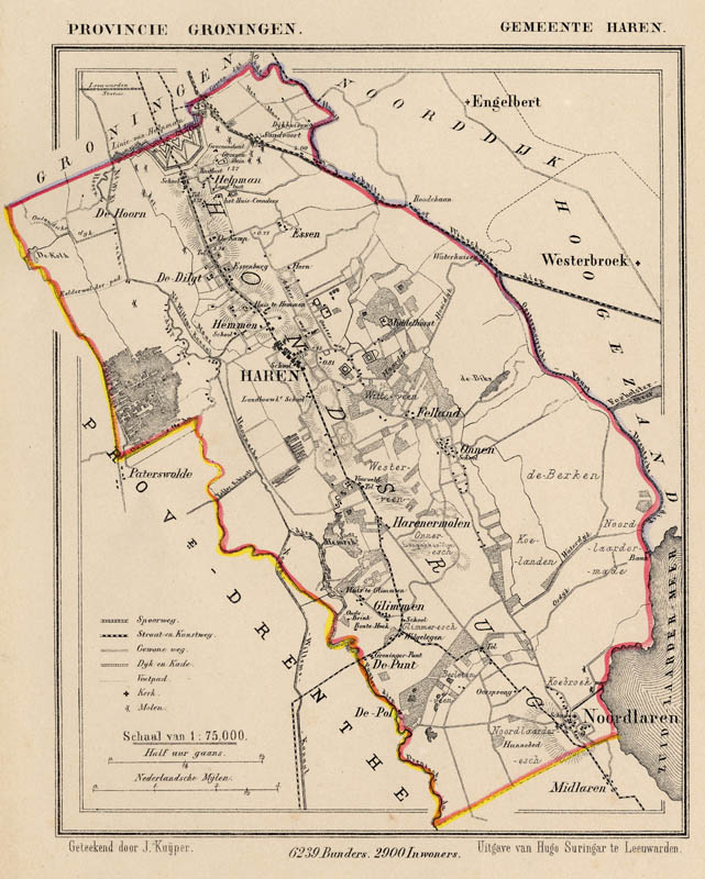 Gemeente Haren by Jacob Kuyper (Kuijper)