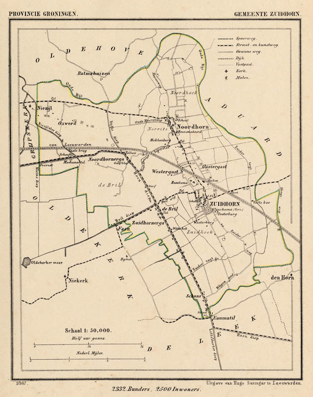 Gemeente Zuidhorn by Jacob Kuyper (Kuijper)