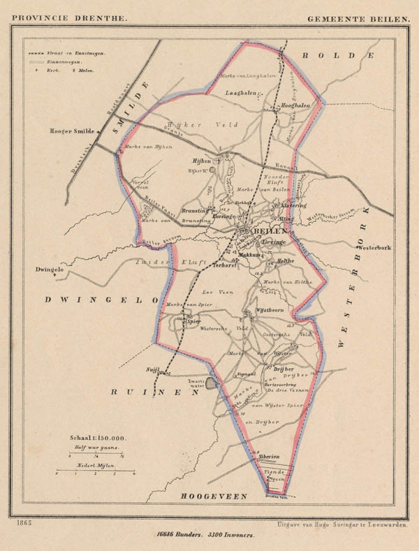 map communityplan Beilen by Kuyper (Kuijper)