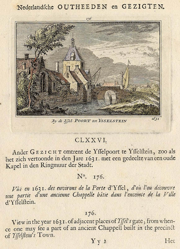 view By de Issel Poort tot Ysselstein by Abraham Rademaker, WIllem Barents