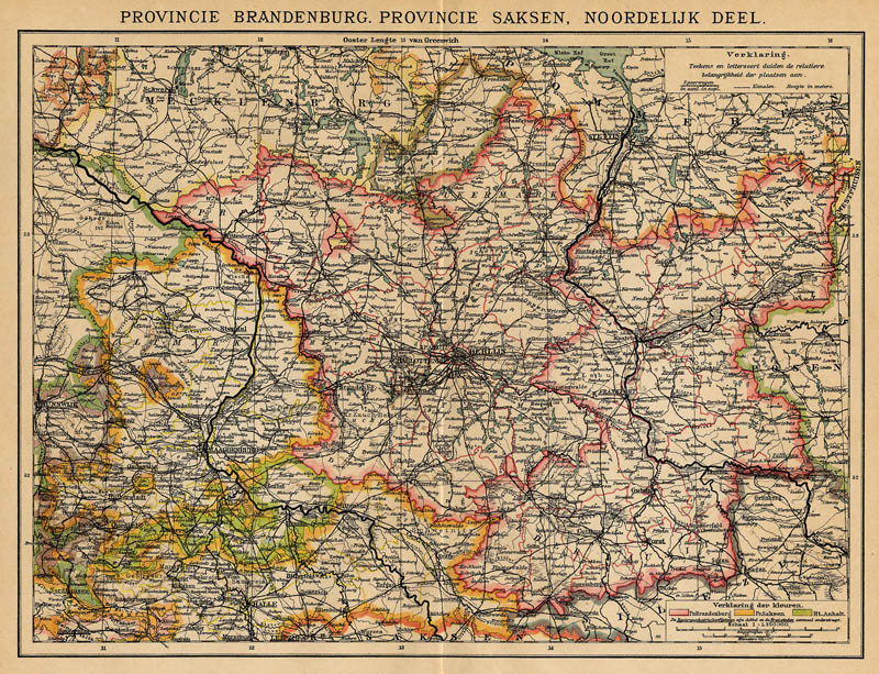 Provincie Brandenburg. Provincie Saksen, Noordelijk Deel by Winkler Prins